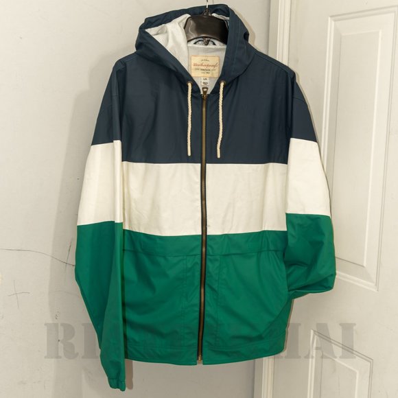 Weatherproof Vintage - Mens Hooded Short Windbreaker Jacket - Picture 4 of 8